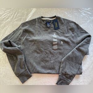 Ralph Lauren Men’s Thermal Long Sleeve Shirt - Gray & White (NWT, Size XL)